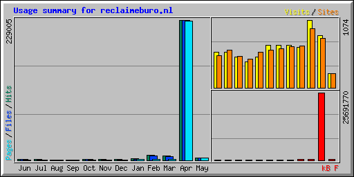 Usage summary for reclaimeburo.nl